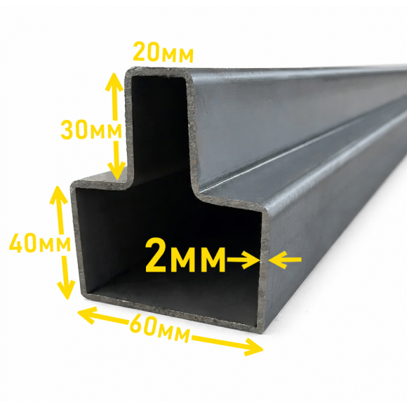 Т-профиль 2 мм |для ворот и калиток под профлист